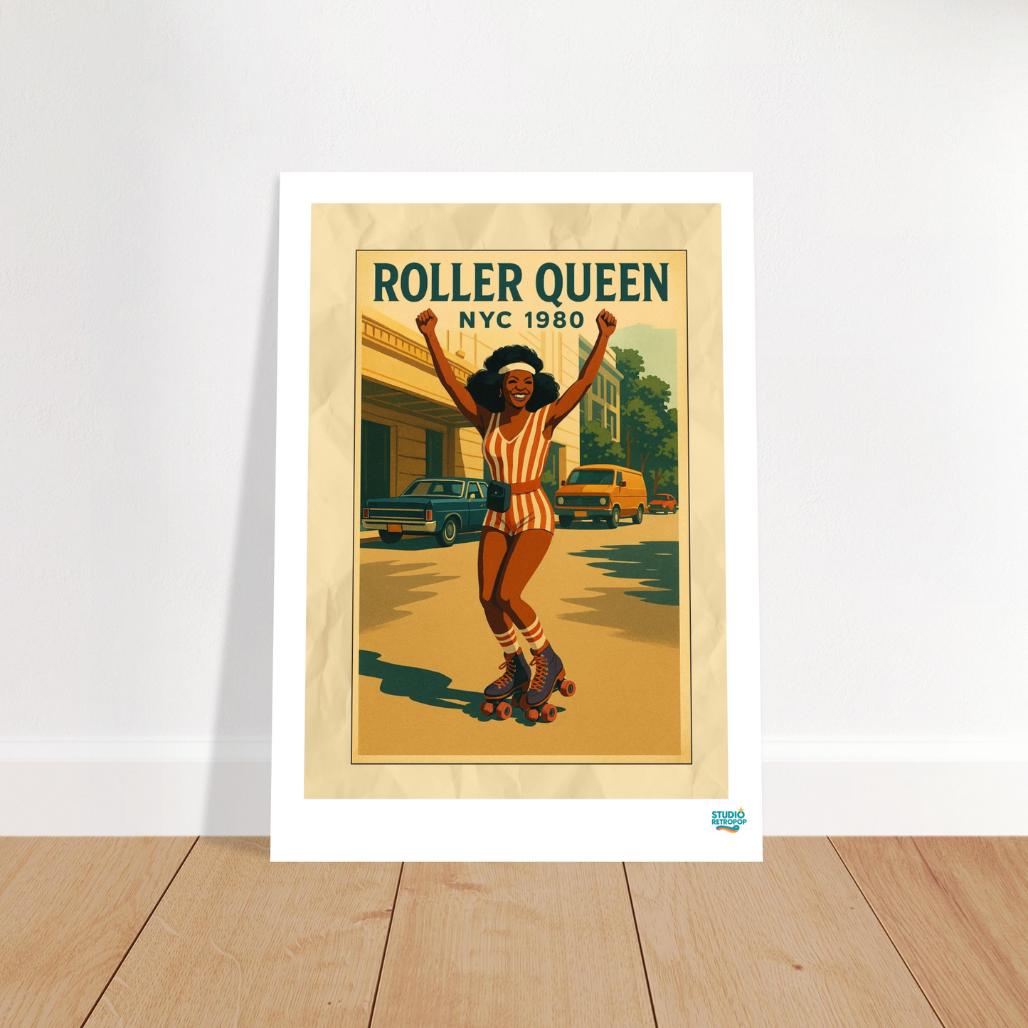 Affiche « Roller Queen NYC 1980 » - L’énergie rétro à votre mur - StudioRetroPop