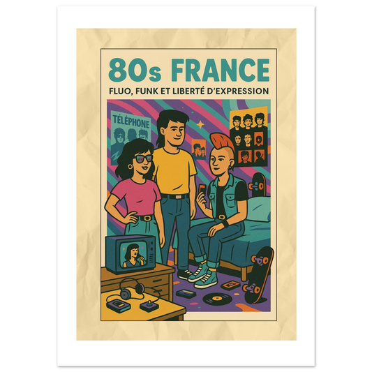 Affiche "FLUO, FUNK ET LIBERTE D'EXPRESSION" - StudioRetroPop