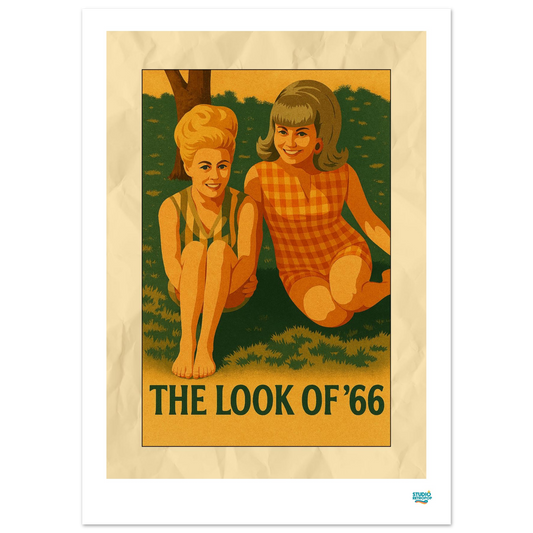 Affiche "The look of '66" – L’élégance des sixties - StudioRetroPop