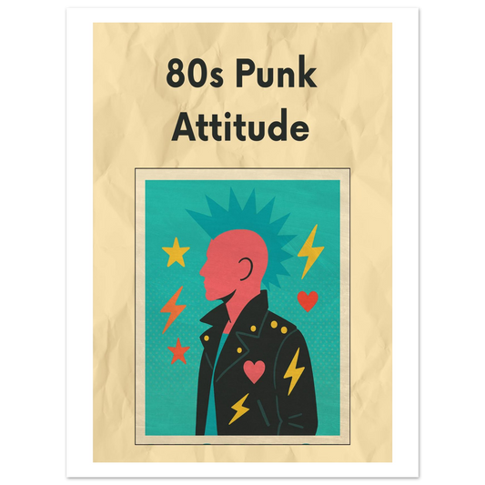 Affiche "80s Punk Attitude" - StudioRetroPop