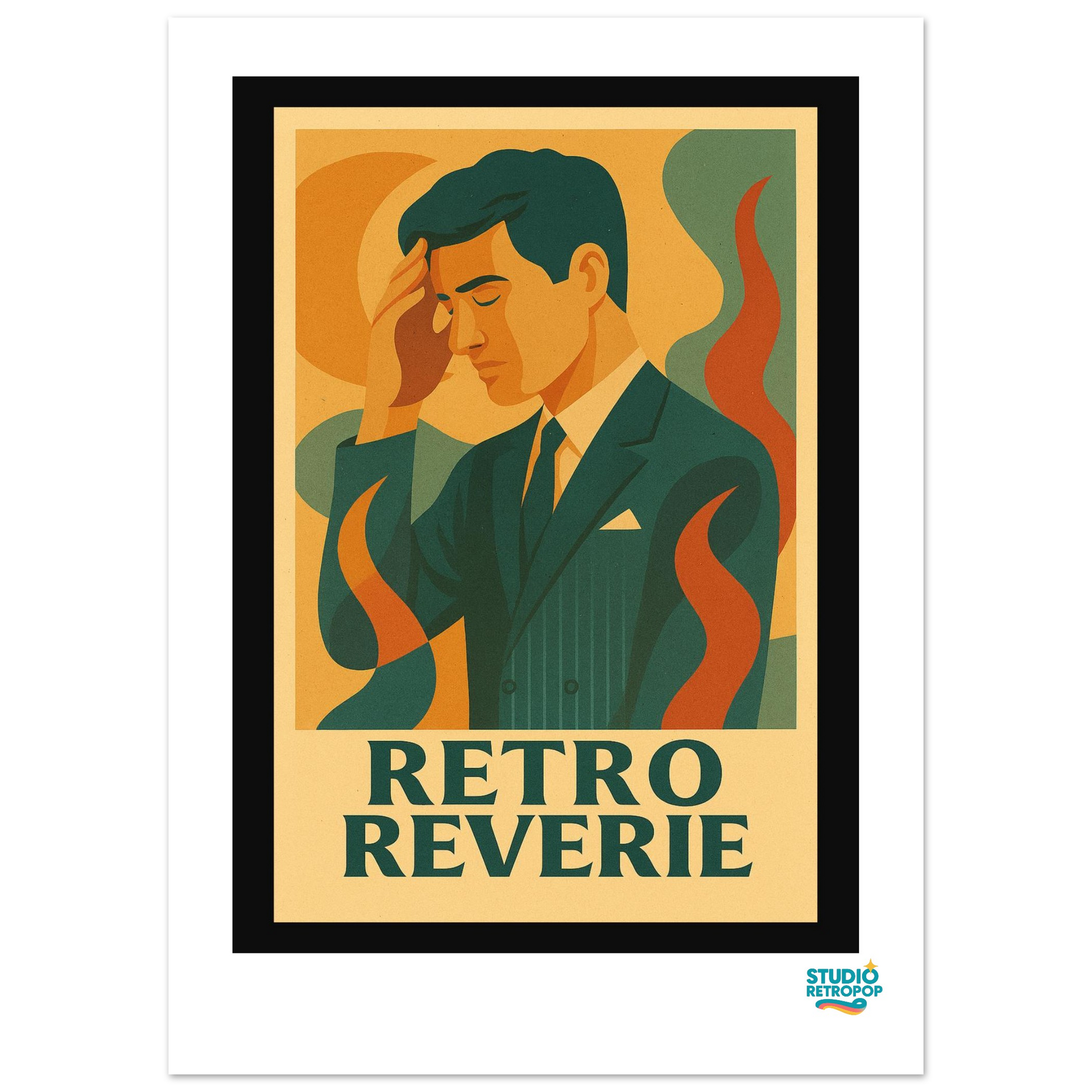 Affiche "Retro reverie"  – L’élégance nostalgique en image - StudioRetroPop