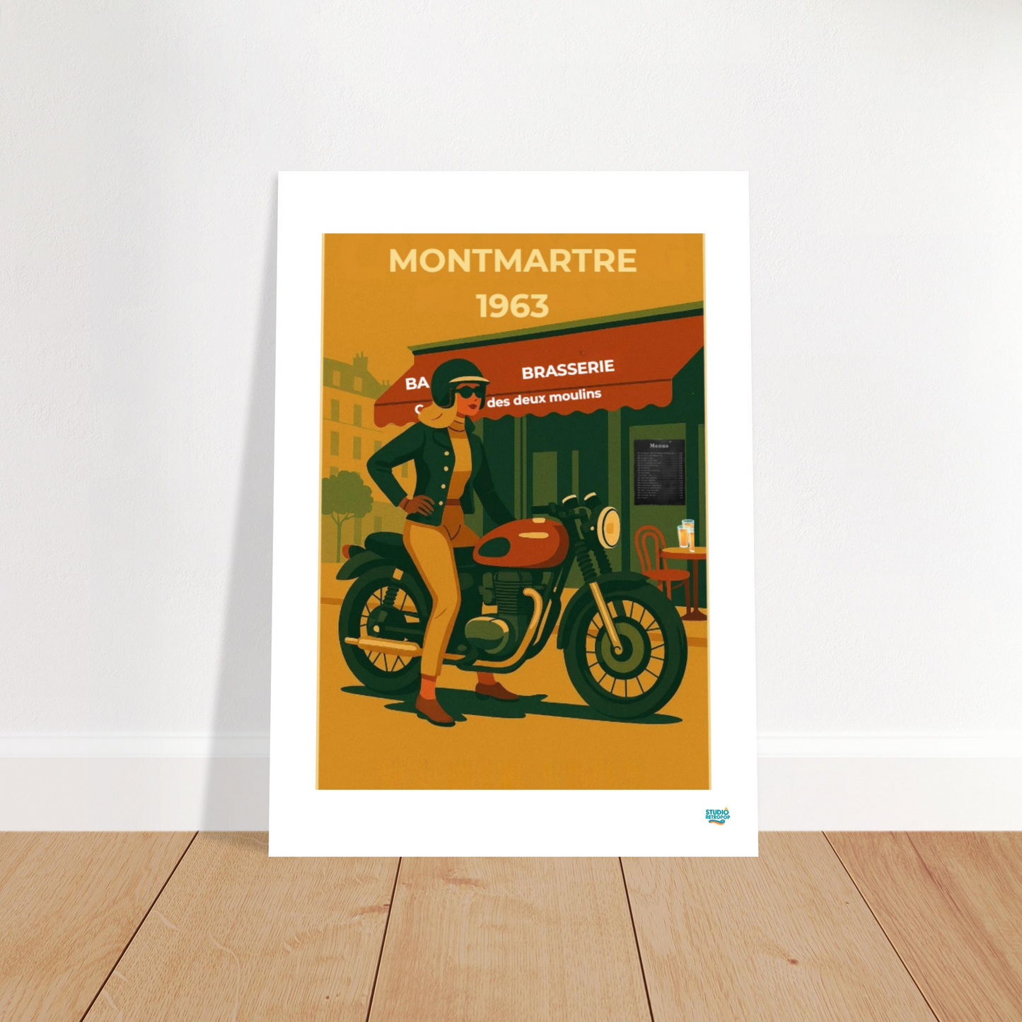 Affiche Vintage Montmartre 1963 - StudioRetroPop