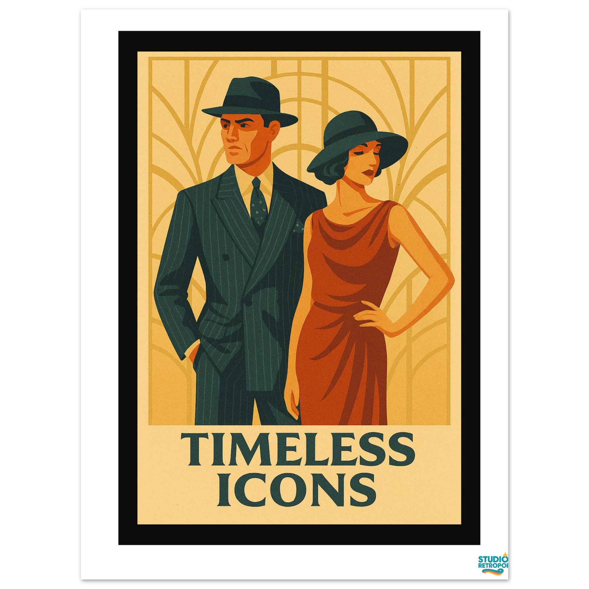 Affiche "Timeless Icons" – L’élégance éternelle du style vintage - StudioRetroPop