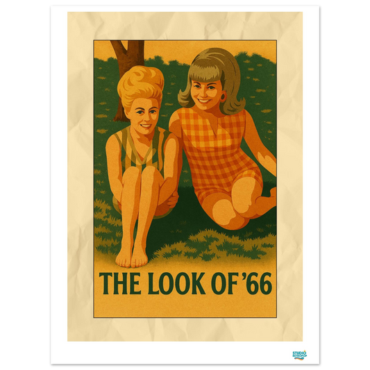 Affiche "The look of '66" – L’élégance des sixties - StudioRetroPop
