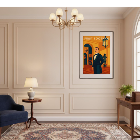 Studioretropop Affiche (Avant 1920) First Footman - Format 49 x 69 cm avec cadre by Spreadconnect