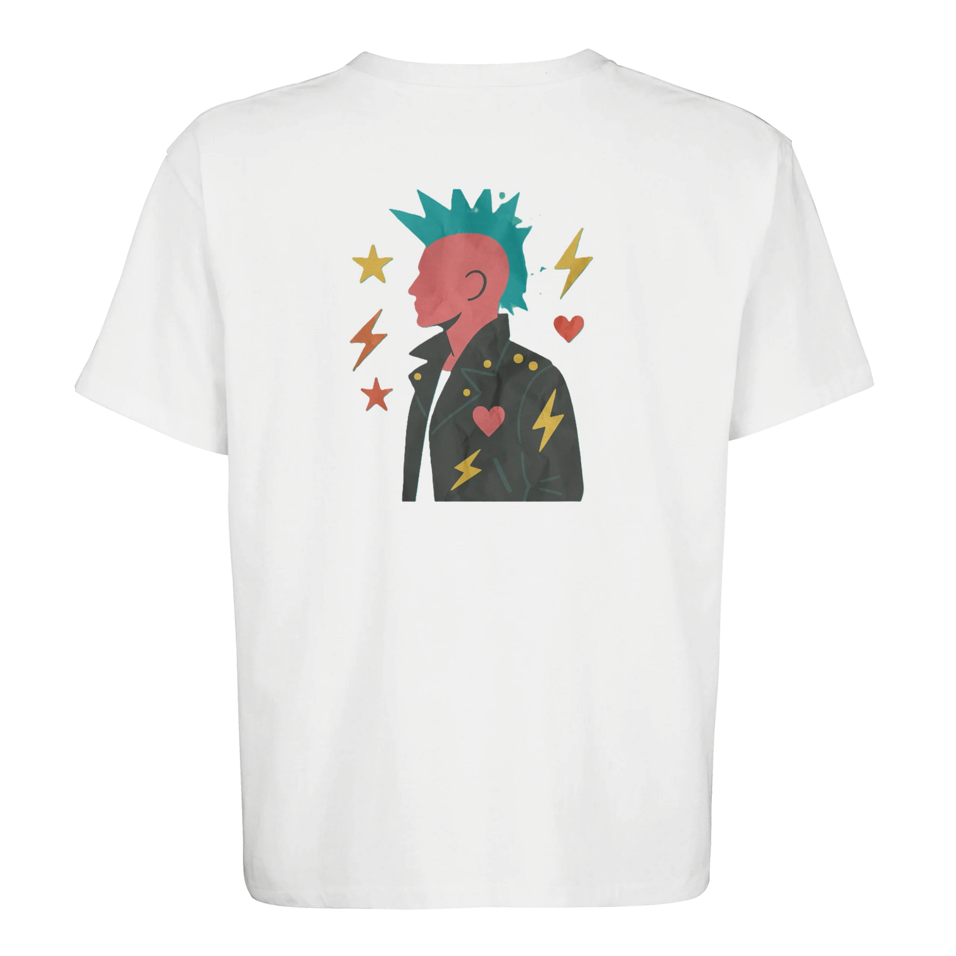 T-shirt "80s Punk Attitude" unisexe ample - StudioRetroPop