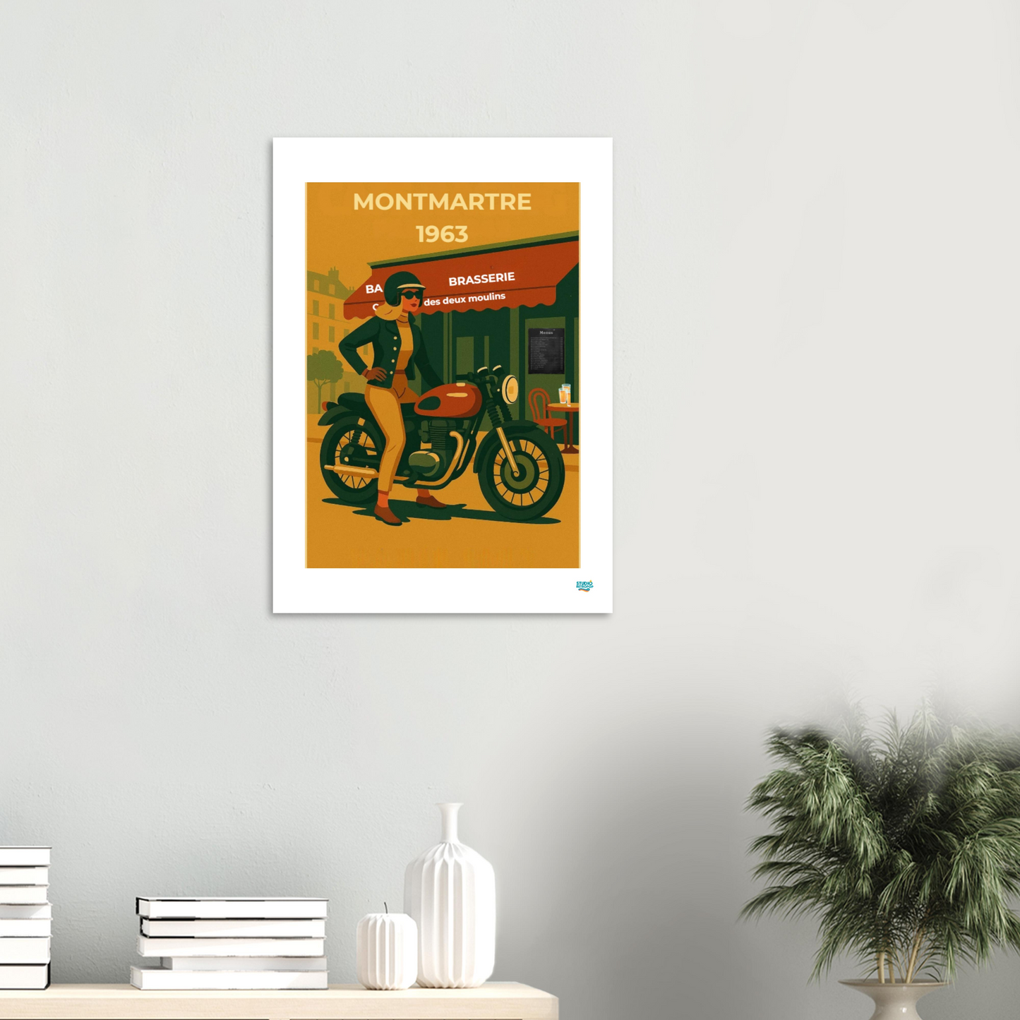 Affiche Vintage Montmartre 1963 - StudioRetroPop