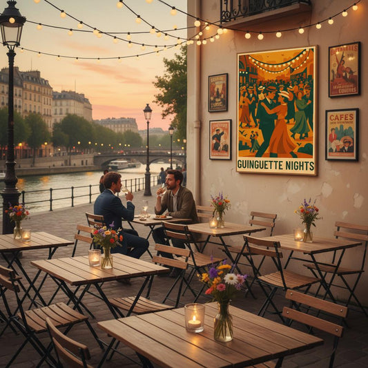 Affiche "Guinguette nights" - StudioRetroPop