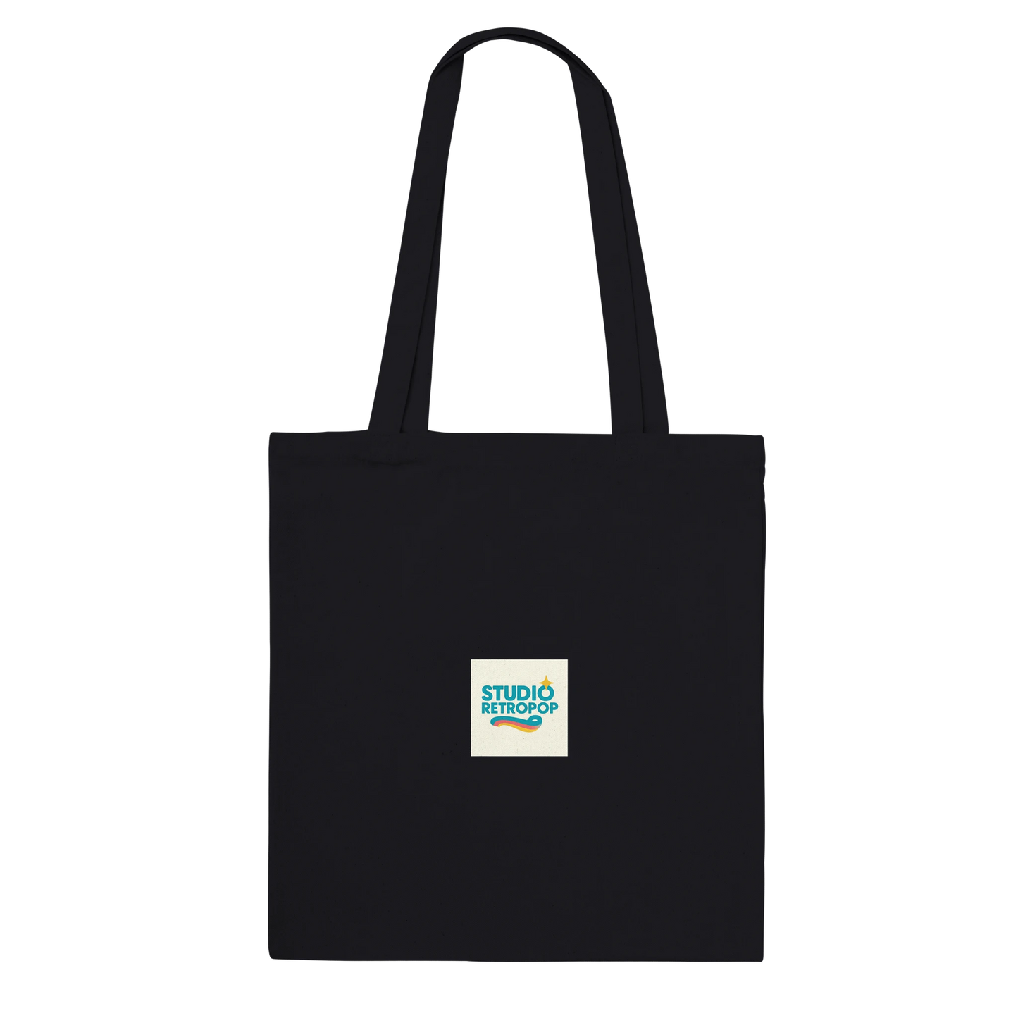 Sac fourre-tout "Echoes of Style/Whispers of Grace" Premium Noir bi face - StudioRetroPop
