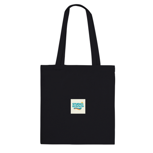 Sac fourre-tout "Echoes of Style/Whispers of Grace" Premium Noir bi face - StudioRetroPop