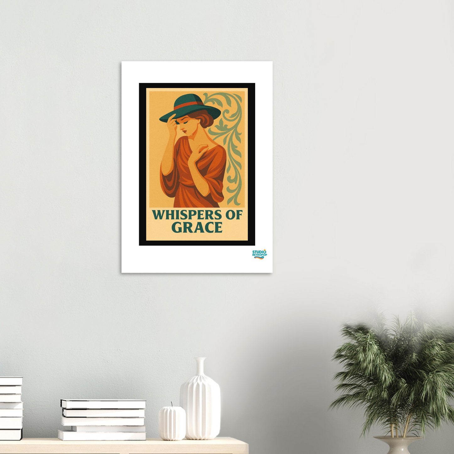 Affiche "Whispers of Grace"  – L’élégance subtile du style rétro - StudioRetroPop