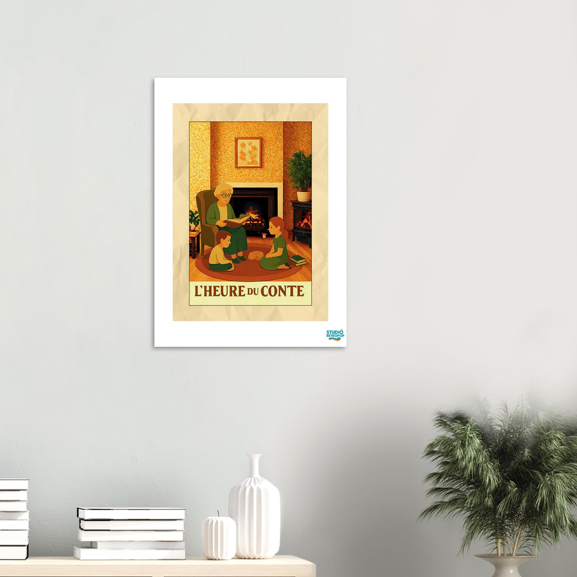 Affiche « L’Heure du Conte » – La magie des histoires partagées - StudioRetroPop