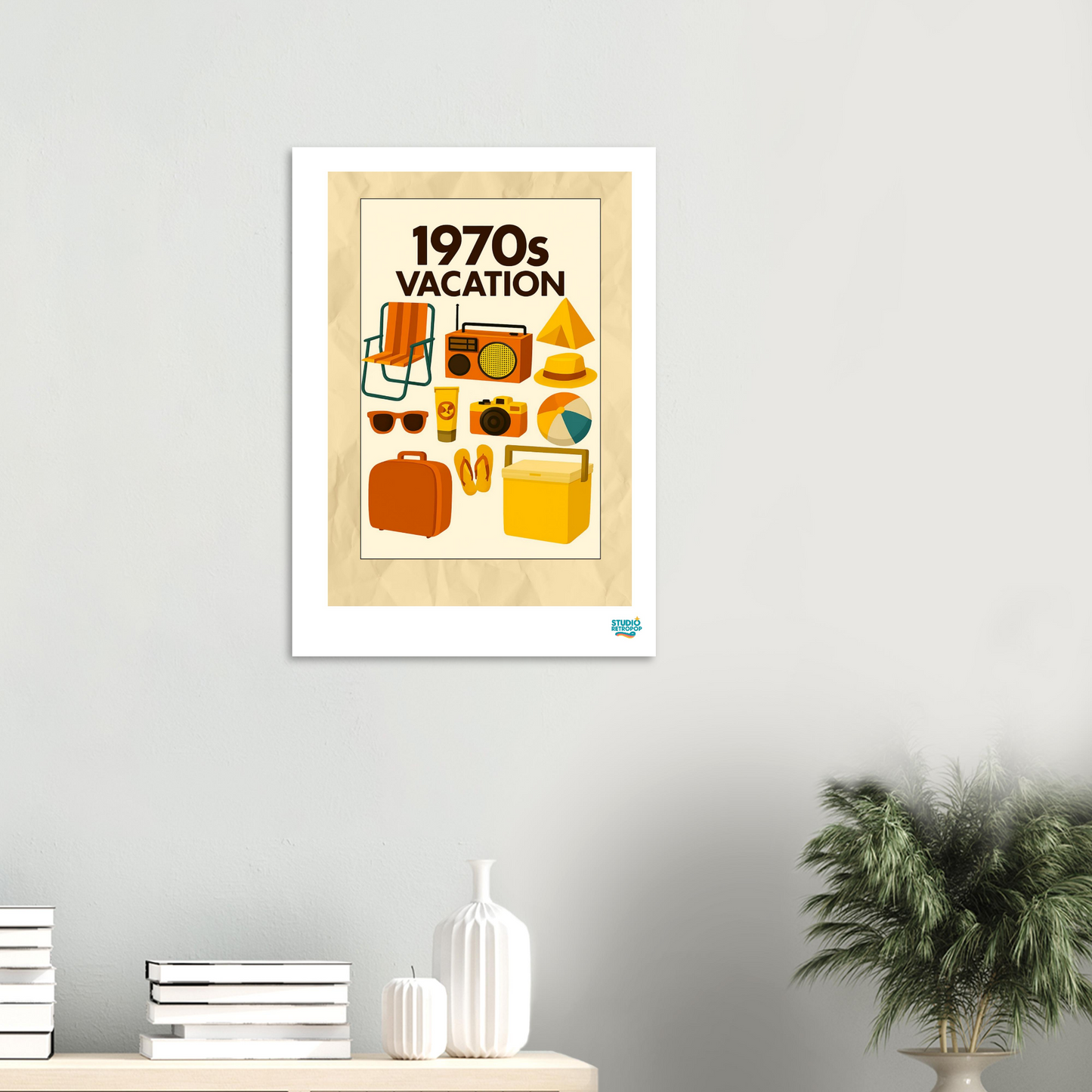 Affiche "1970s Vacations" - StudioRetroPop