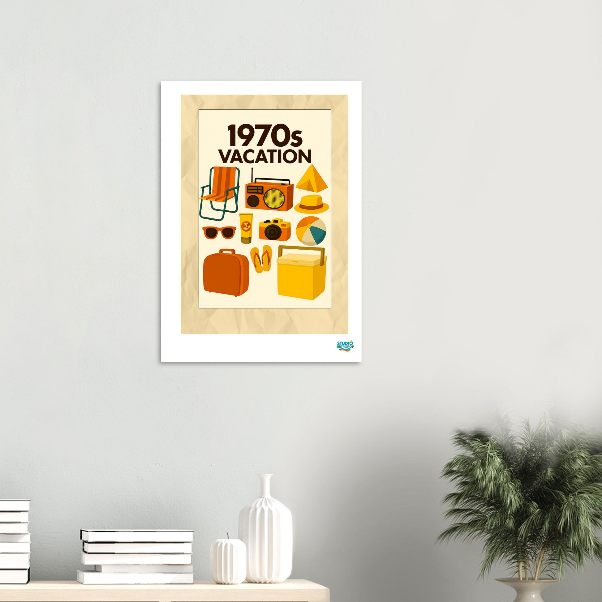 Affiche "1970s Vacations" - StudioRetroPop