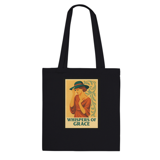 Sac fourre-tout "Echoes of Style/Whispers of Grace" Premium Noir bi face - StudioRetroPop