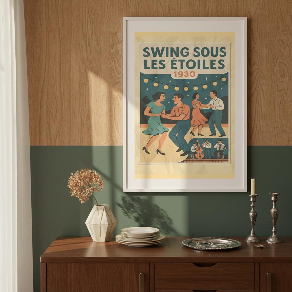 Affiche "Swing sous les étoiles (1930)" - StudioRetroPop