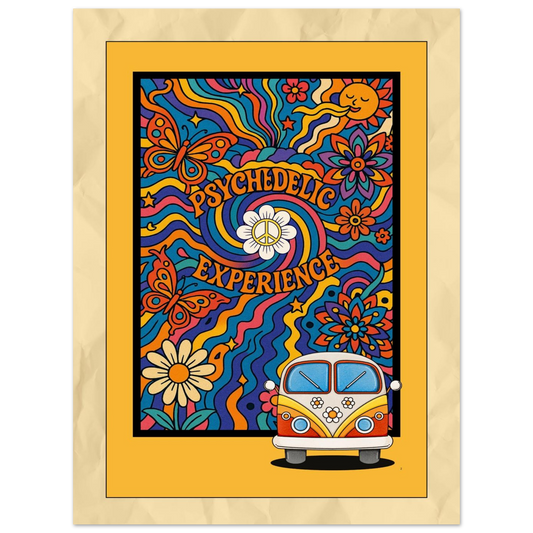 Affiche "70s Psychedelic Experience" - StudioRetroPop