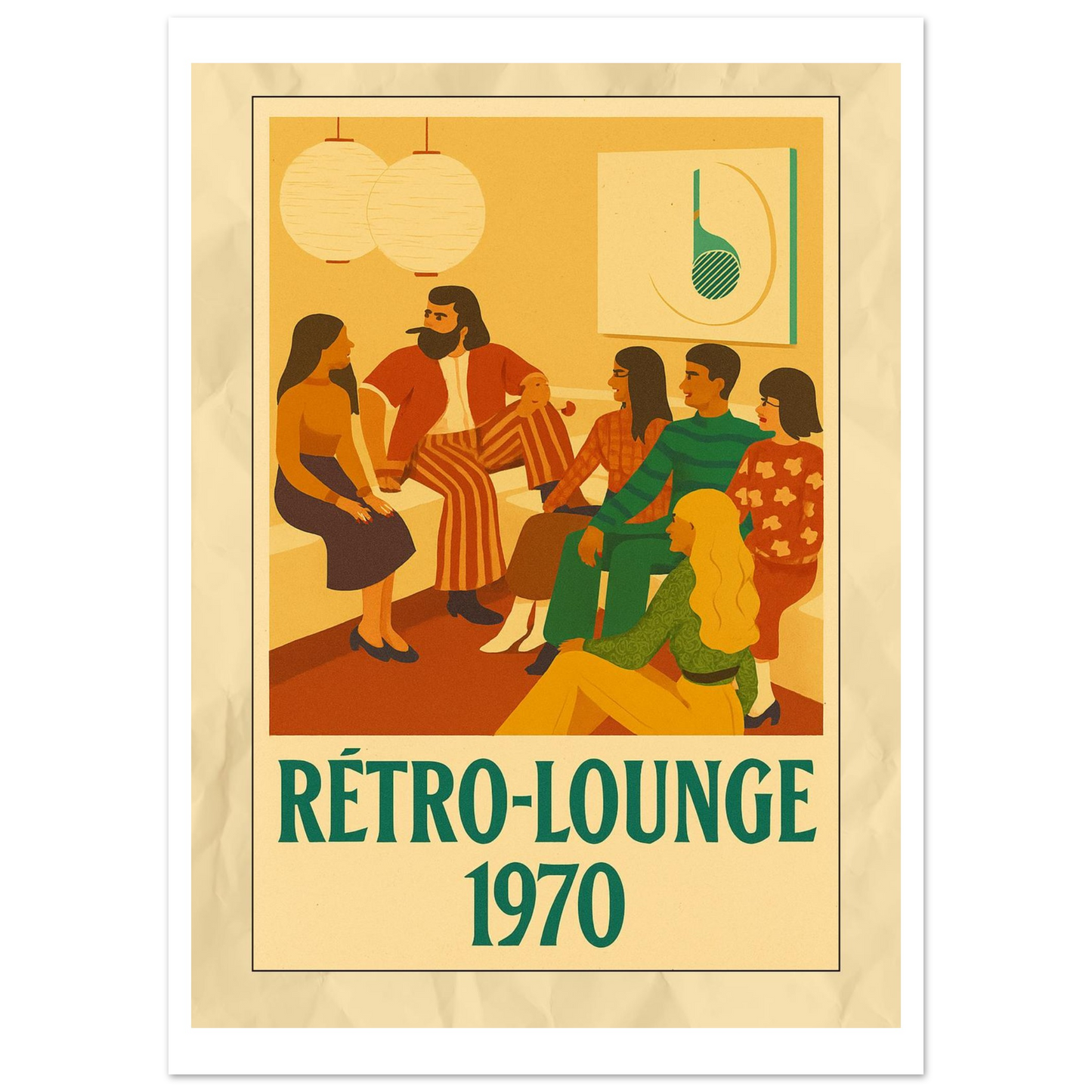 Affiche "Rétro-Lounge 1970" - StudioRetroPop