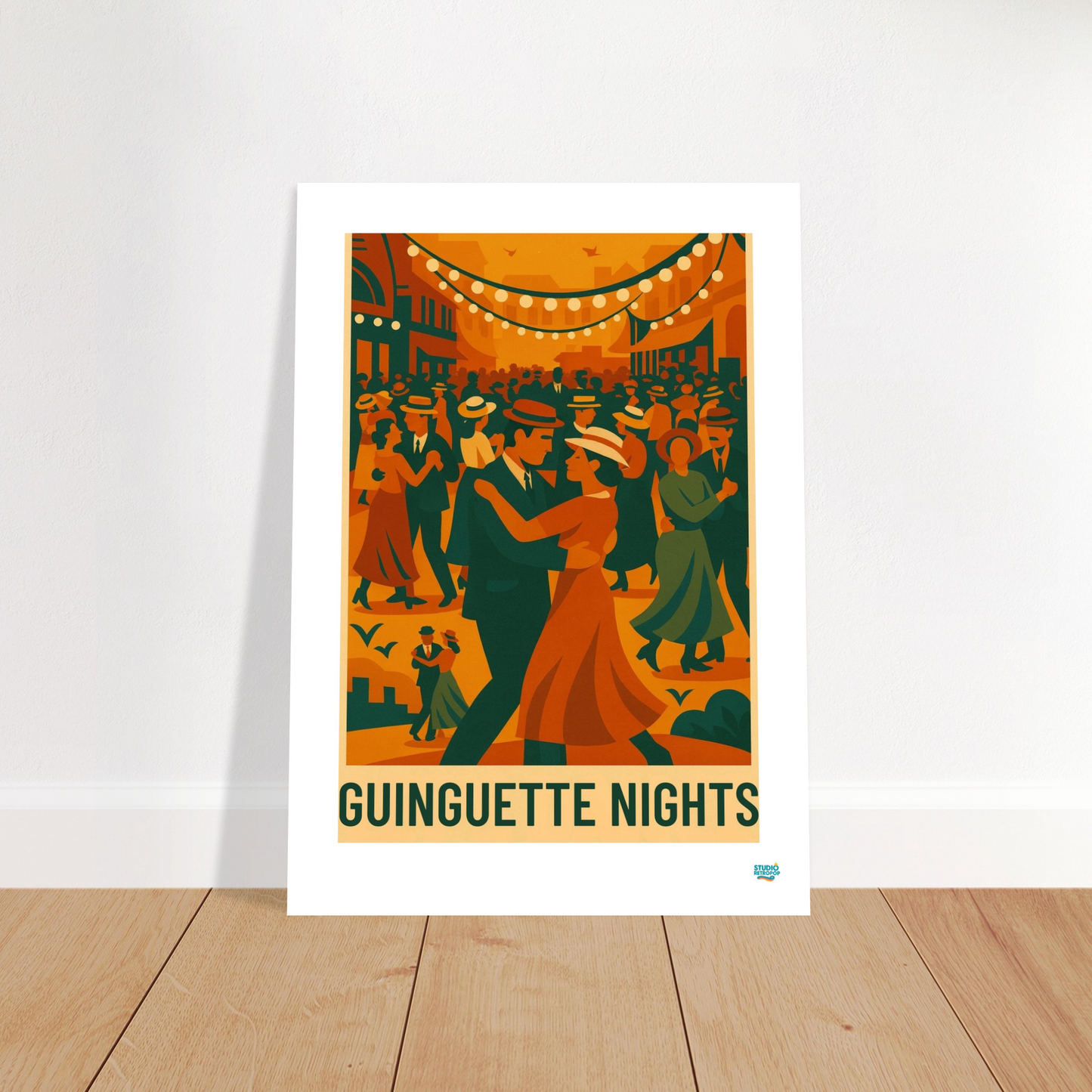 Affiche "Guinguette nights" - StudioRetroPop
