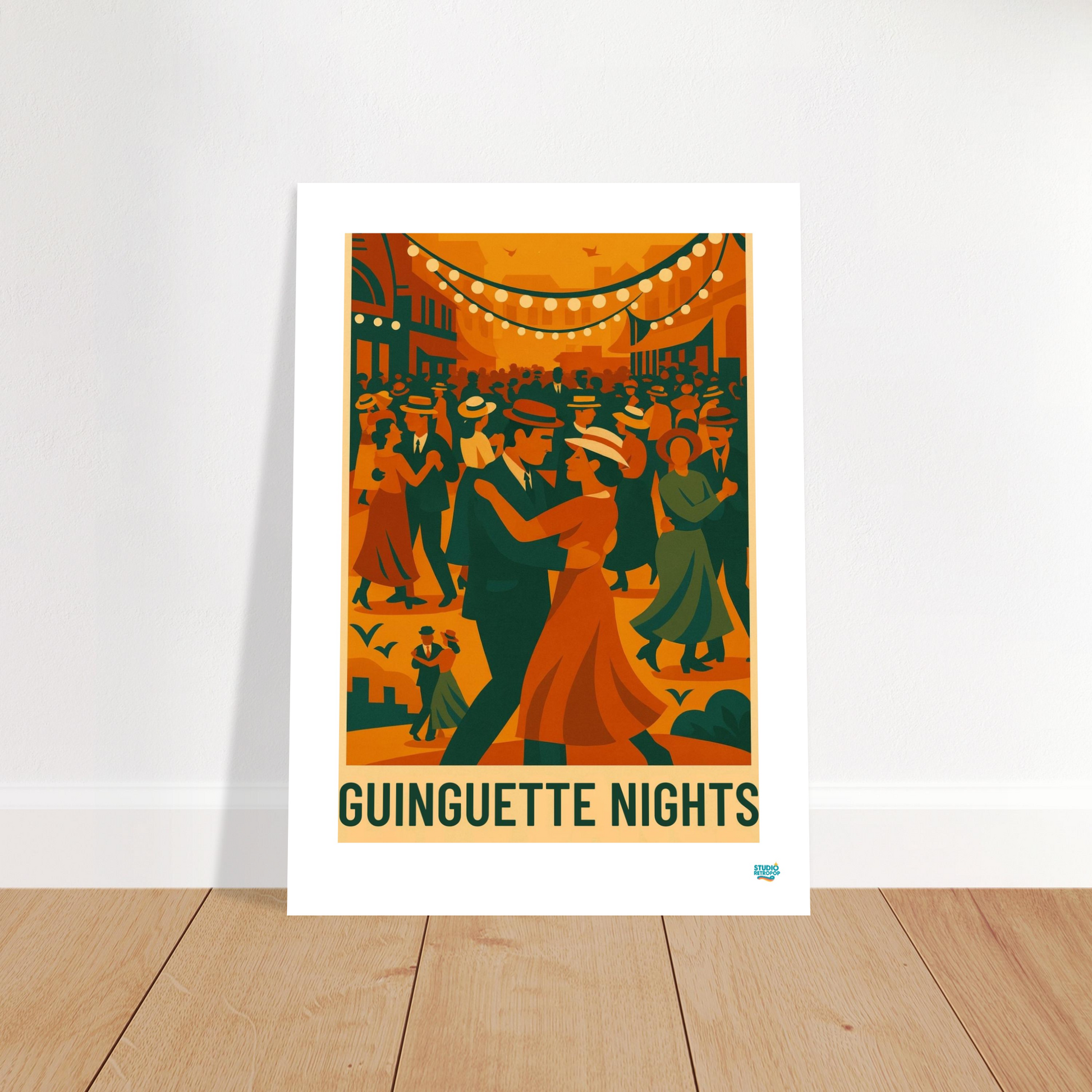 Affiche "Guinguette nights" - StudioRetroPop