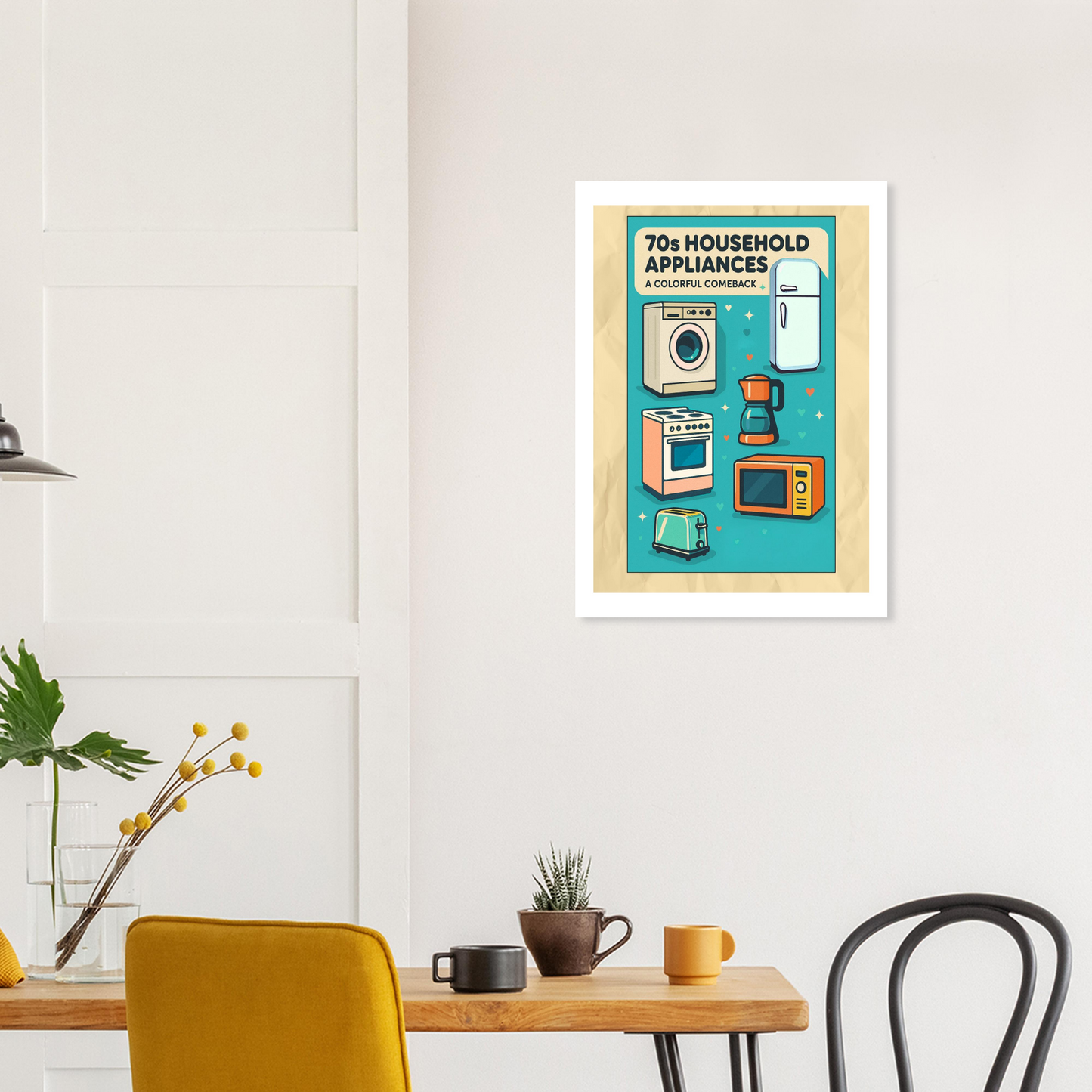 Affiche "70s Household Appliances" - StudioRetroPop