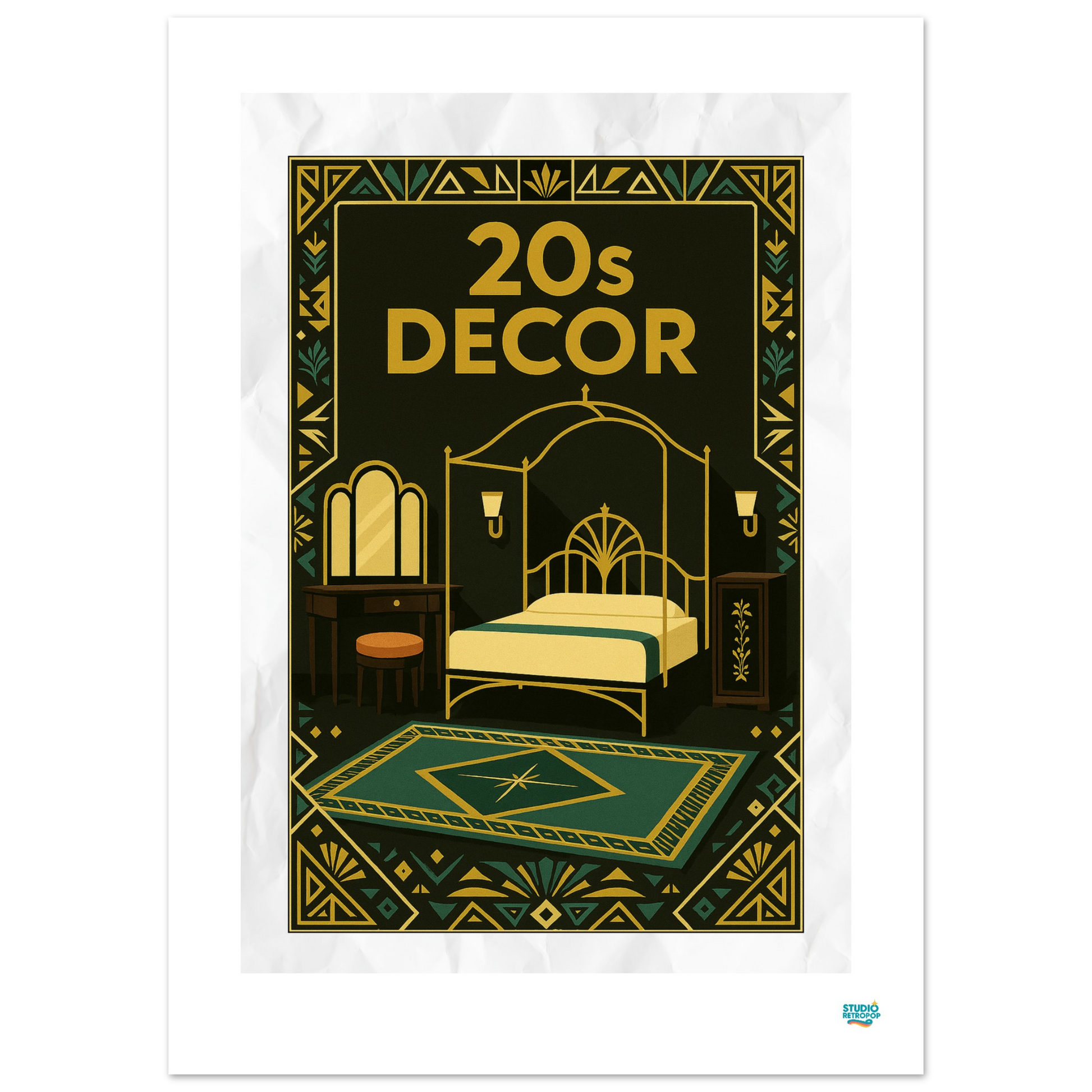 Affiche 20s décor"