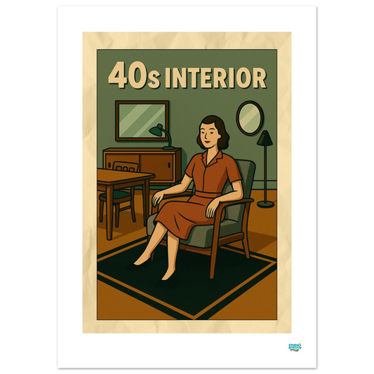 Affiche "40s interior"