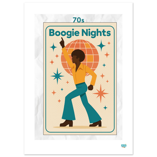 Affiche "70s – Boogie Nights"