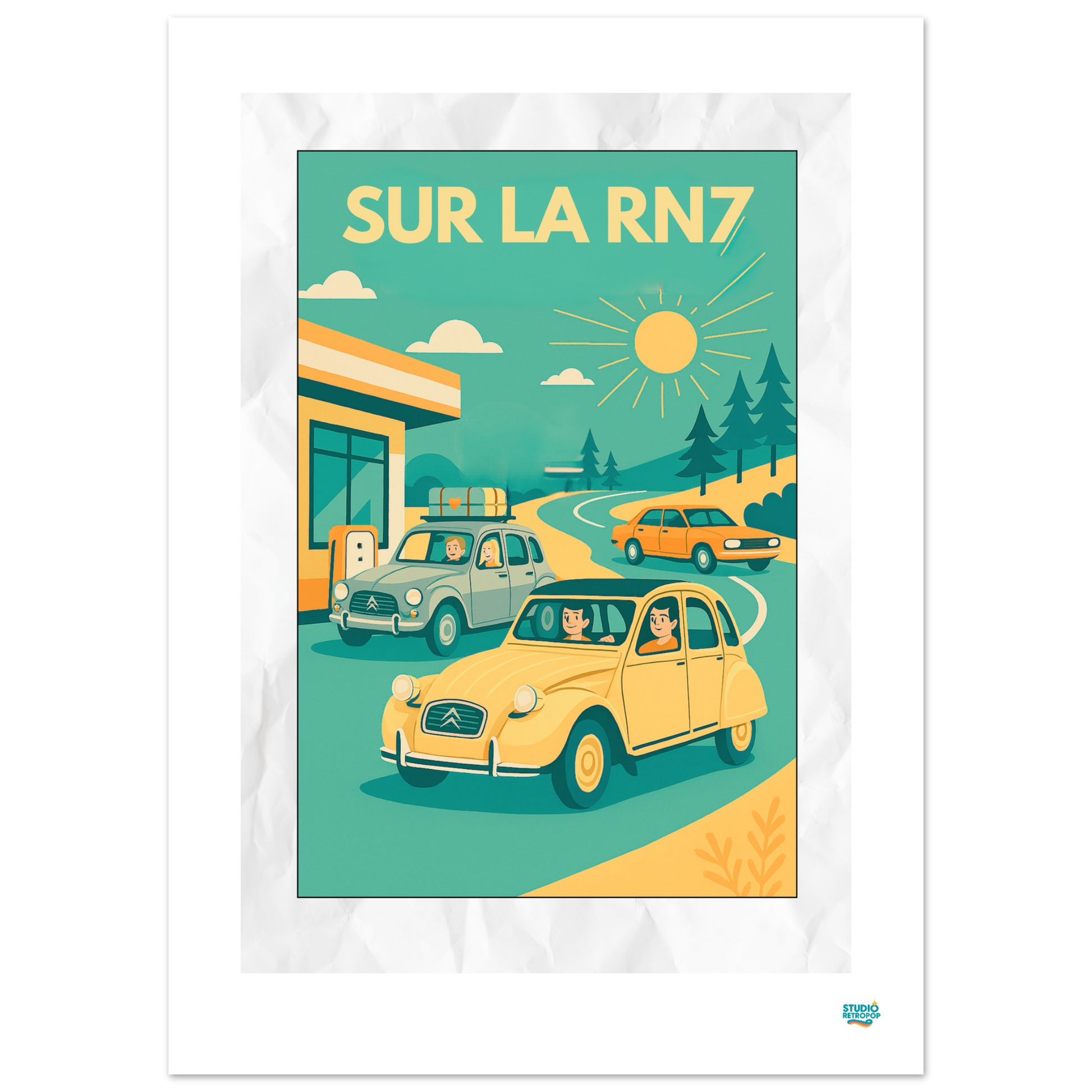 Affiche "Sur la RN7"