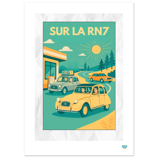 Affiche "Sur la RN7"