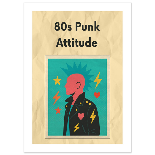 Affiche "80s Punk Attitude" - StudioRetroPop