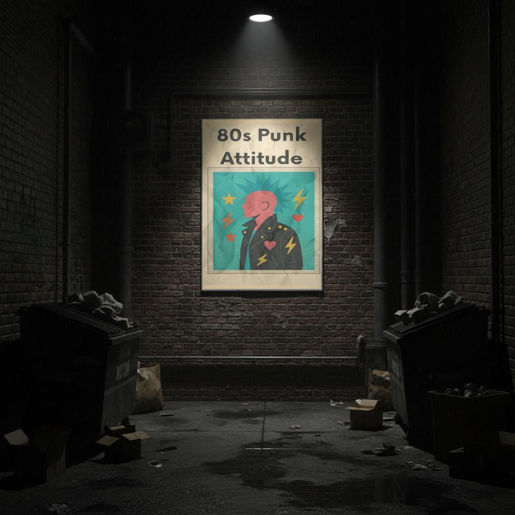 Affiche "80s Punk Attitude" - StudioRetroPop