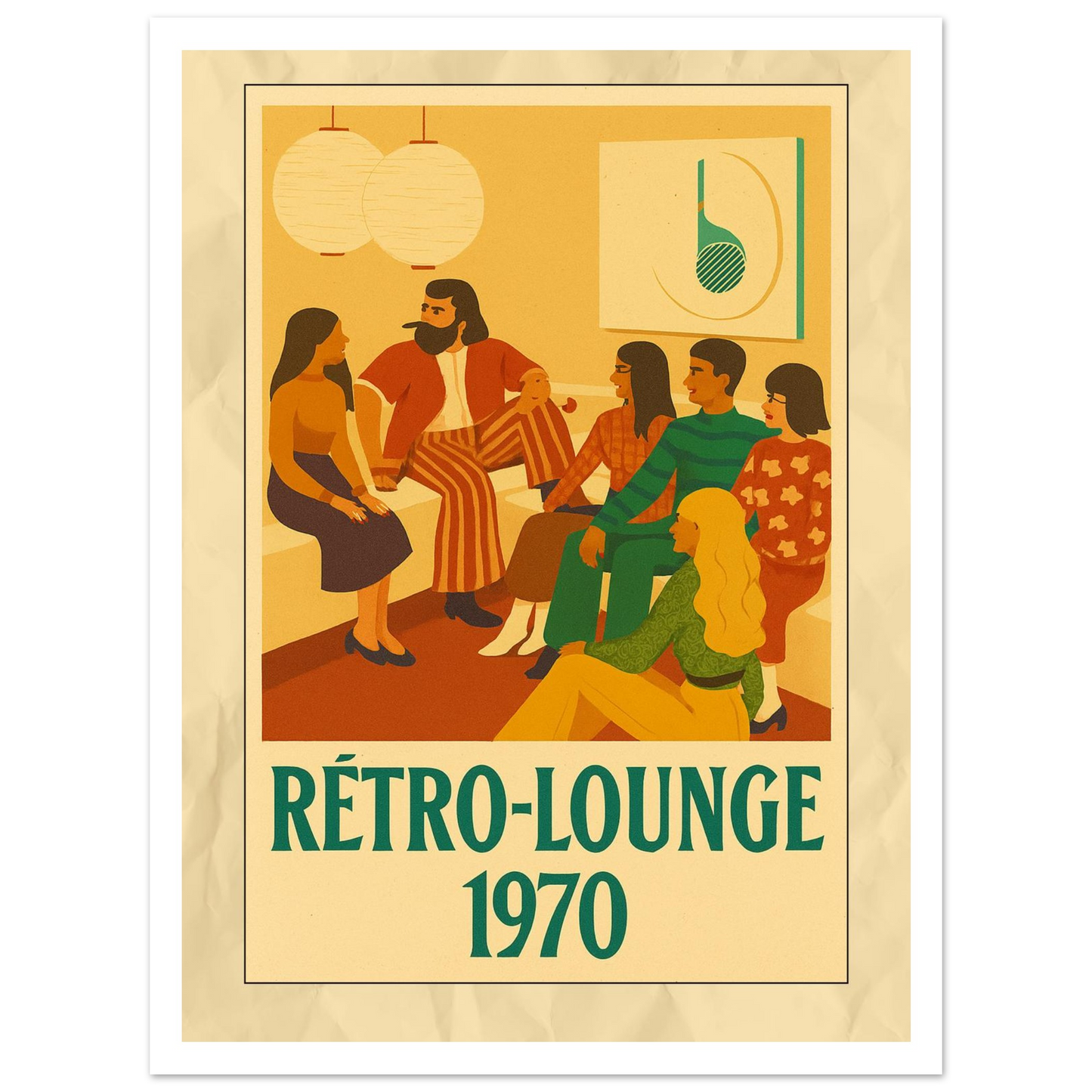 Affiche "Rétro-Lounge 1970" - StudioRetroPop