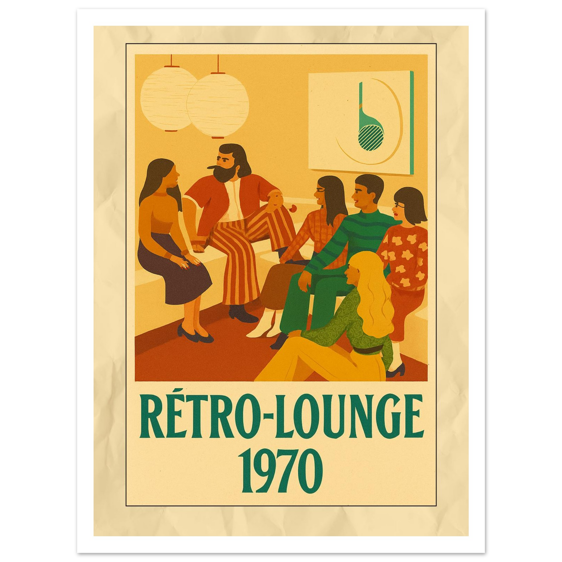 Affiche "Rétro-Lounge 1970" - StudioRetroPop