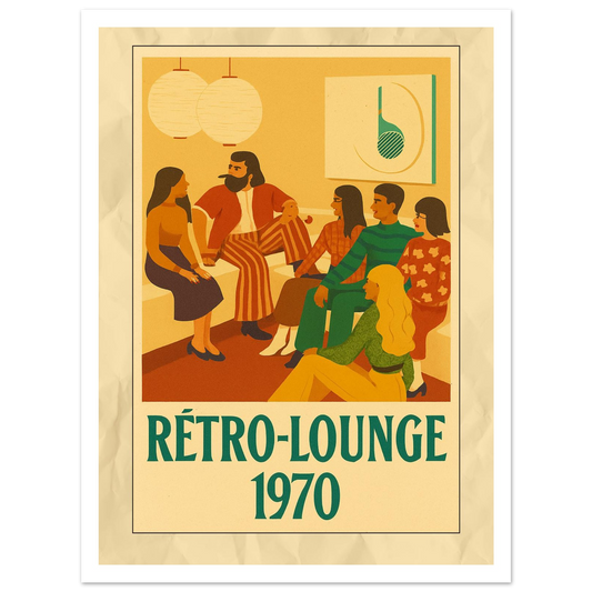 Affiche "Rétro-Lounge 1970" - StudioRetroPop