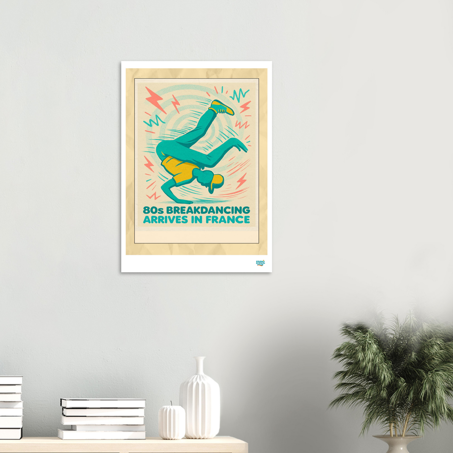 Affiche « 80s Breakdancing » – L’énergie urbaine des années 80 - StudioRetroPop