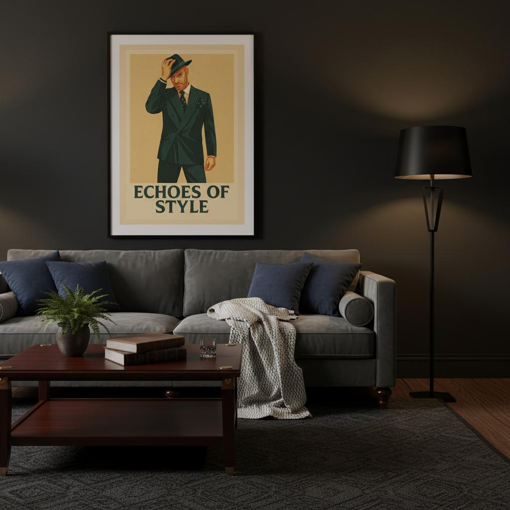 Affiche "Echoes of Style"  – Le charme intemporel du style classique - StudioRetroPop