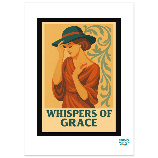 Affiche "Whispers of Grace"  – L’élégance subtile du style rétro - StudioRetroPop