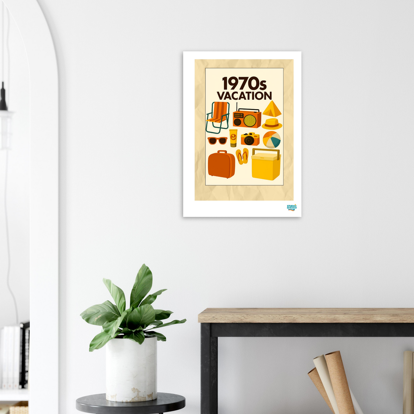 Affiche "1970s Vacations" - StudioRetroPop