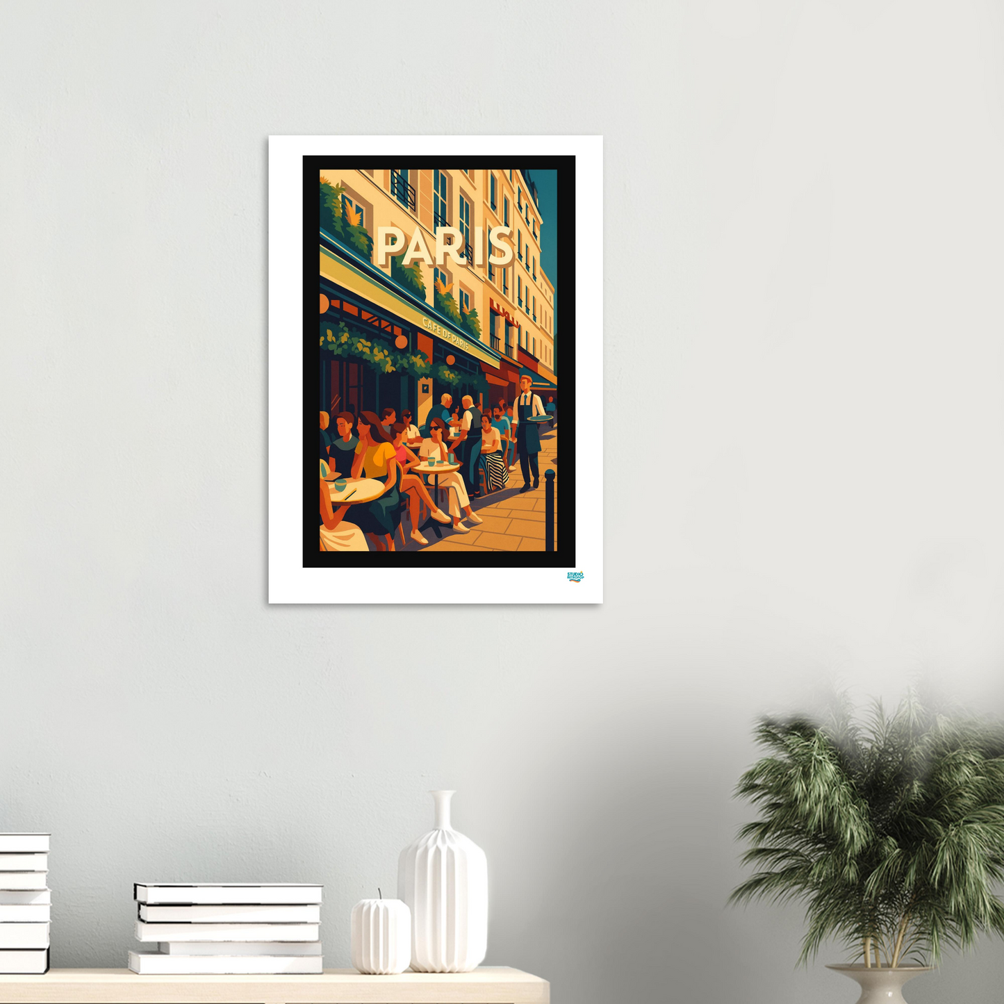 Affiche « Paris – Café de Paris » – L’art de vivre à la parisienne - StudioRetroPop