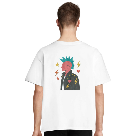 T-shirt "80s Punk Attitude" unisexe ample - StudioRetroPop