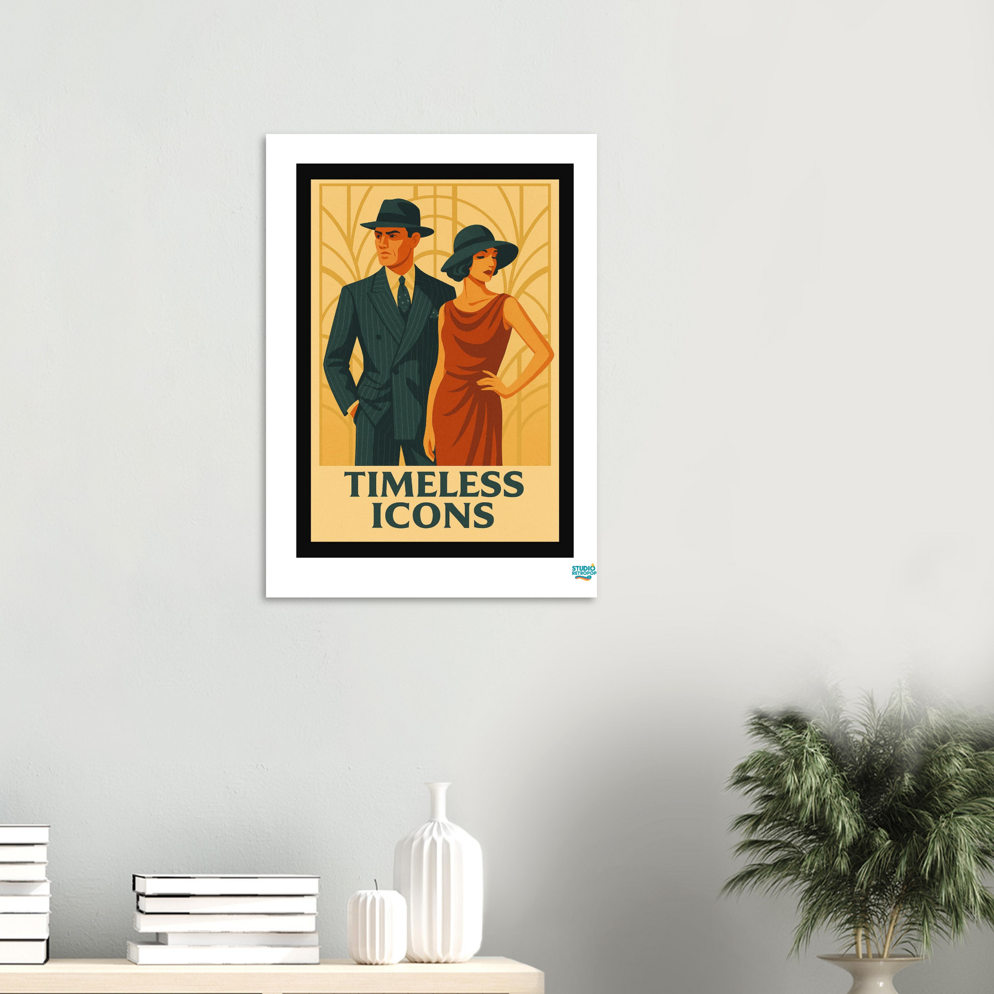 Affiche "Timeless Icons" – L’élégance éternelle du style vintage - StudioRetroPop