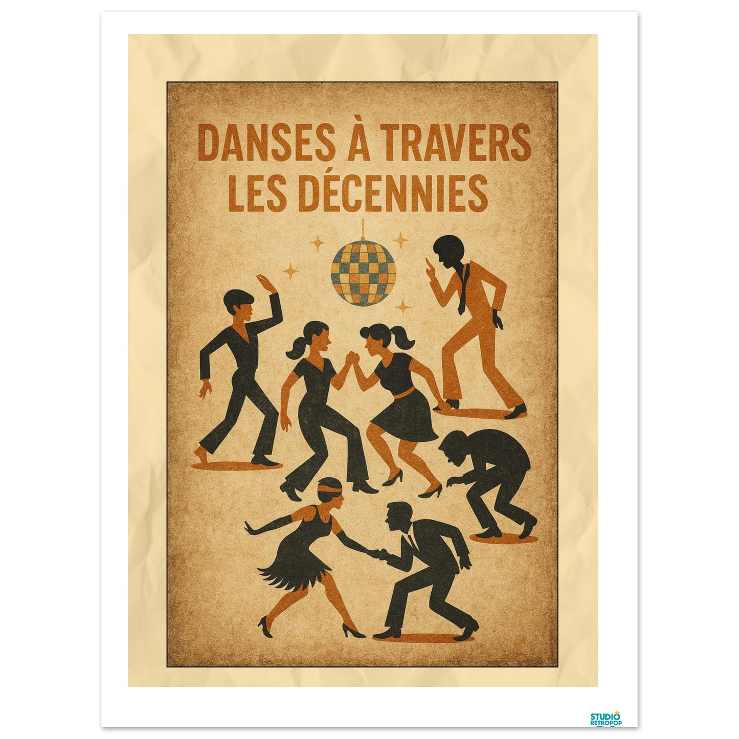 Affiche « Danses à Travers les Décennies » - StudioRetroPop
