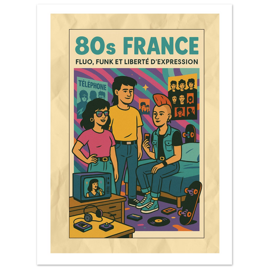 Affiche "FLUO, FUNK ET LIBERTE D'EXPRESSION" - StudioRetroPop