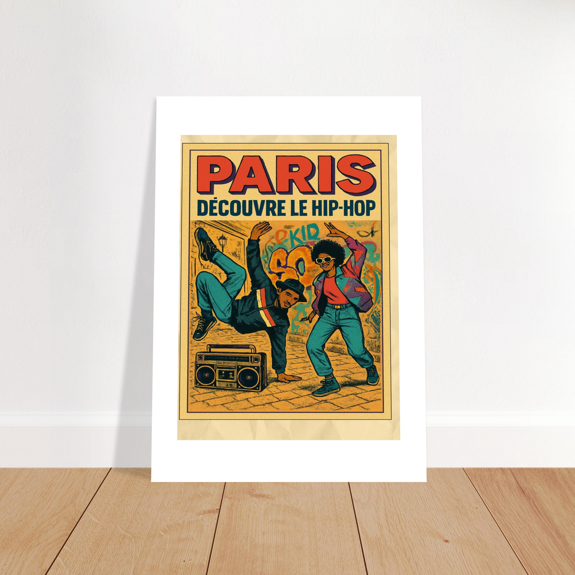 Affiche "Paris découvre le Hip-Hop" - StudioRetroPop
