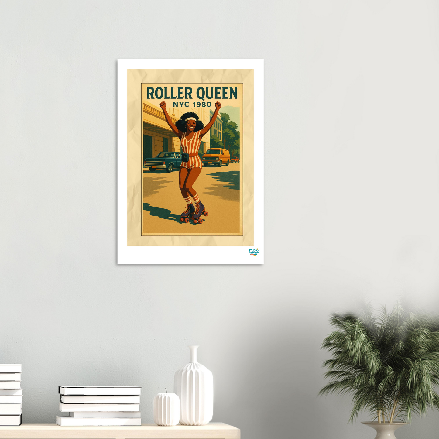 Affiche « Roller Queen NYC 1980 » - L’énergie rétro à votre mur - StudioRetroPop