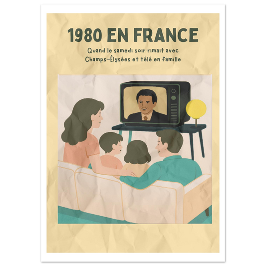 Affiche "Les Samedis soirs en 1980" - StudioRetroPop