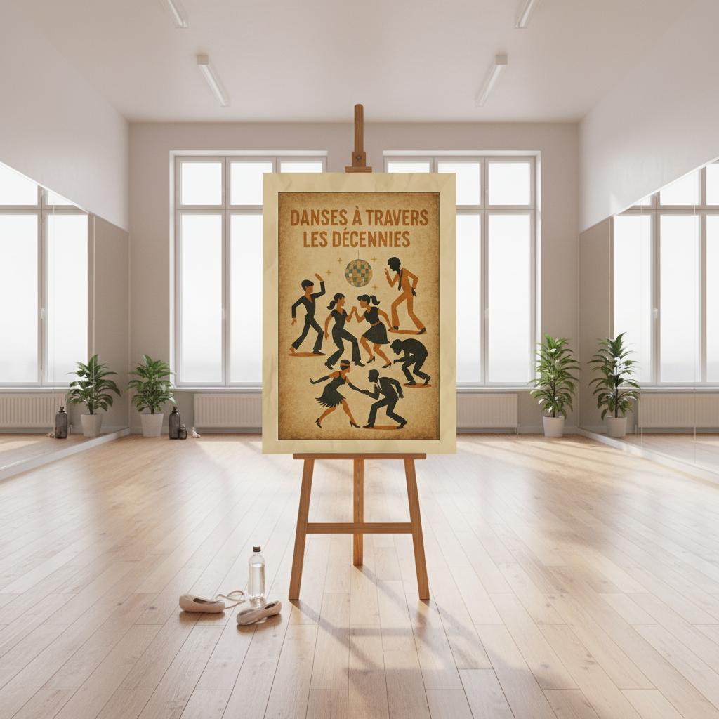 Affiche « Danses à Travers les Décennies » - StudioRetroPop