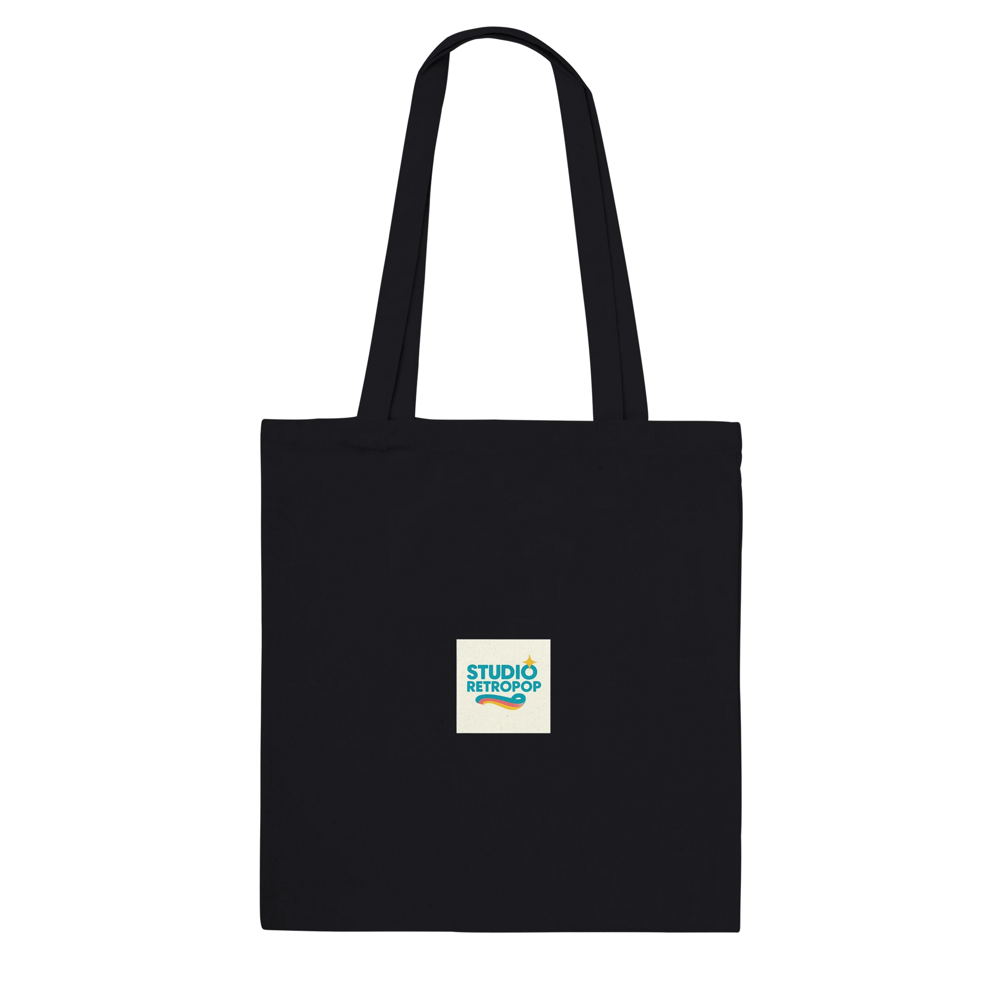 Sac fourre-tout "Echoes of Style/Whispers of Grace" Premium Noir bi face - StudioRetroPop