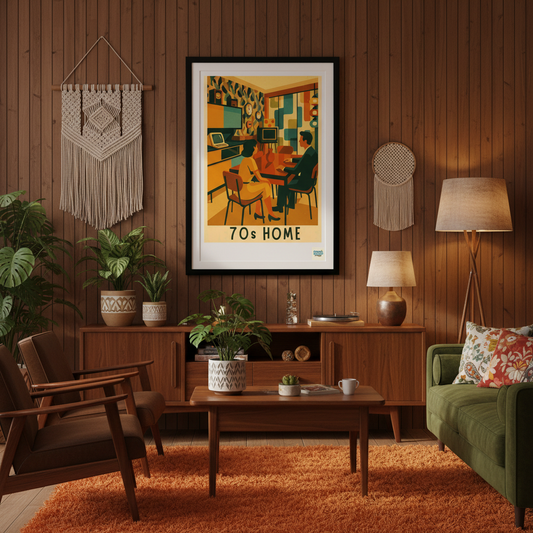 Mockup 70s Home contextualisé